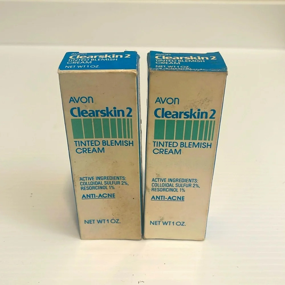 Avon Clearskin 2 Vintage Tinted Blemish Cream 2 Pack
